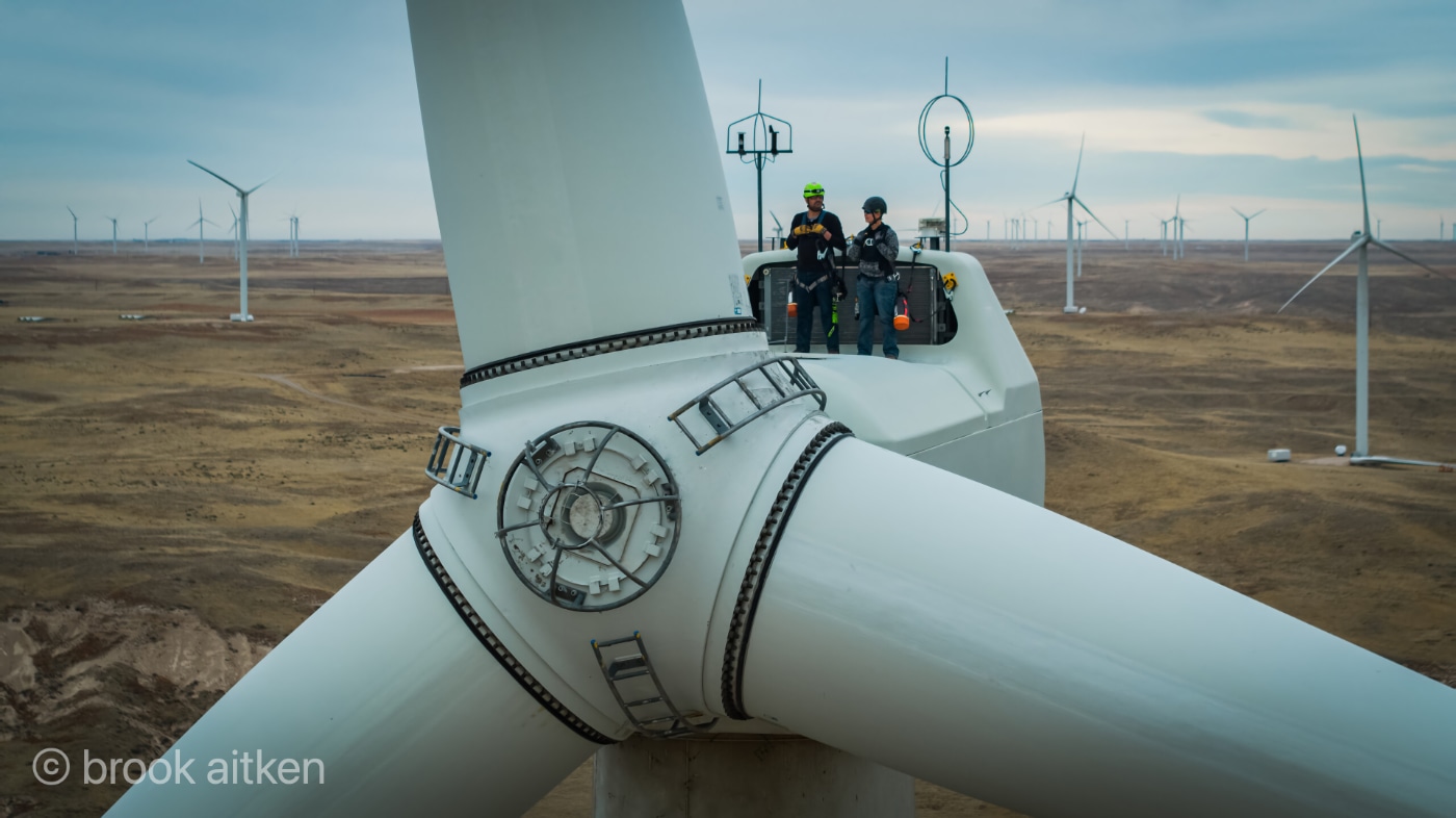 Drone shot for BP Wind & Renewables in Colorado